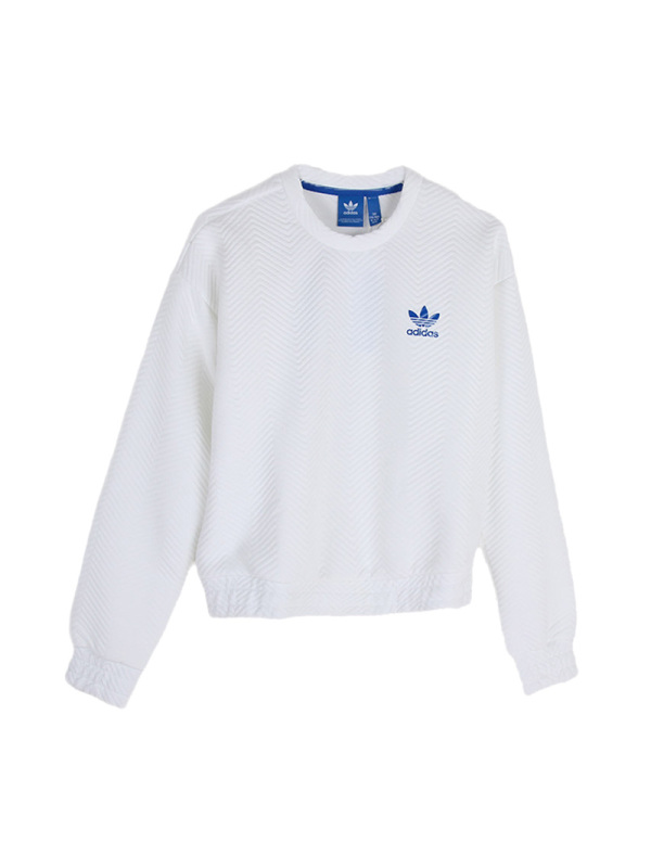 ADIDAS阿迪达斯卫衣女子运动休闲装卫衣套头衫BK5993白色