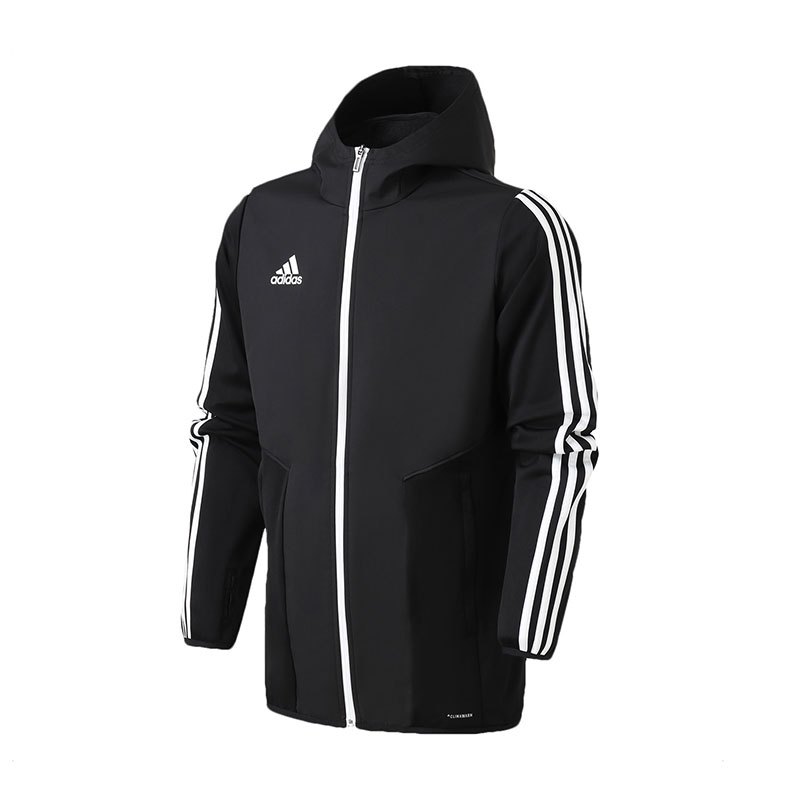 adidas男服外套夹克防风服足球跑步休闲运动服D95955 L D95955黑色