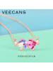 veecans双鱼项链女纯银小众设计锁骨链施华洛世奇元素N0673-SR2W1