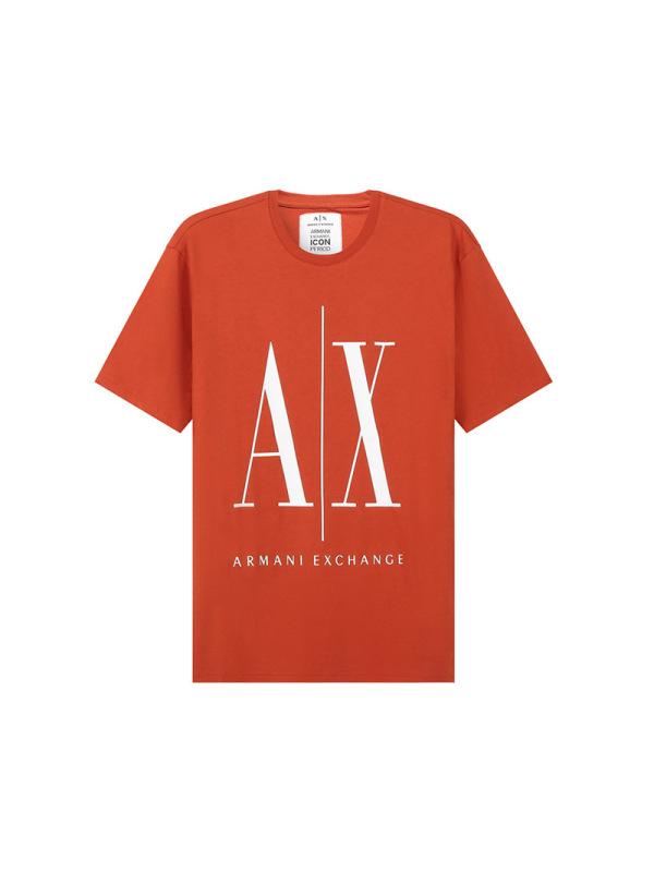 阿玛尼 ARMANI EXCHANGE 男女同款 棉质圆领短袖T恤8NZTPA ZJH4Z