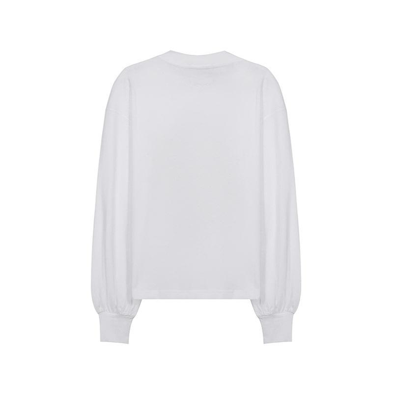 范思哲 VERSACE JEANS COUTURE 女士 棉质圆领长袖T恤71HAHF05 CJ00F
