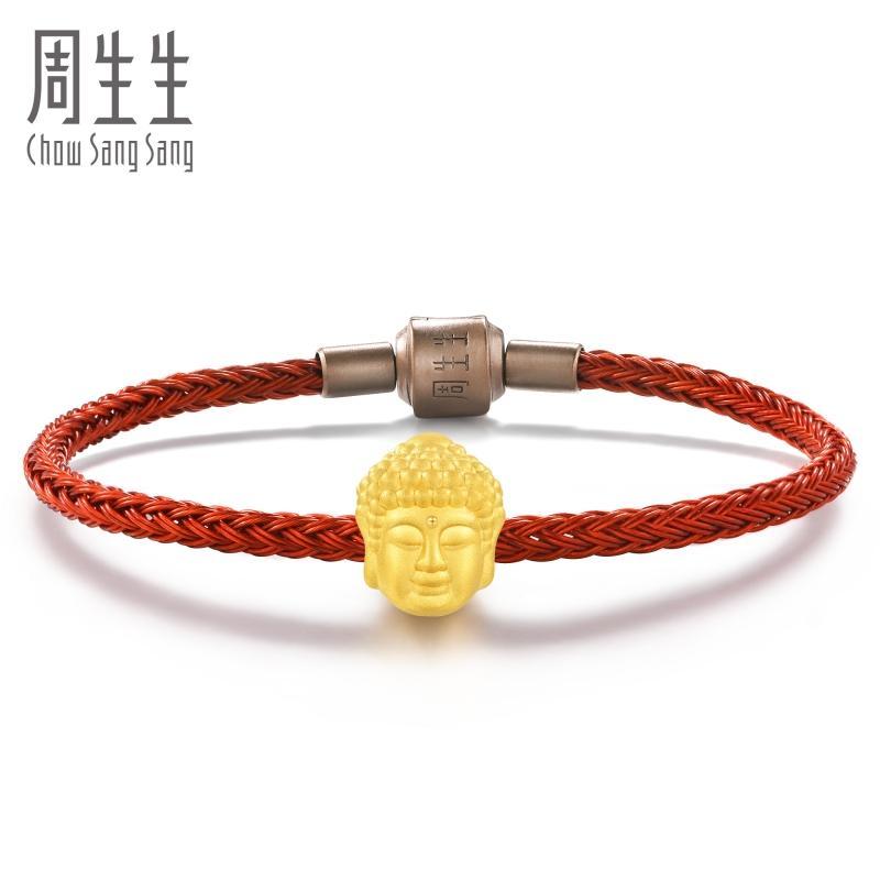 周生生(CHOW SANG SANG)金足金Charme串珠文化祝福系列佛陀转运珠定价