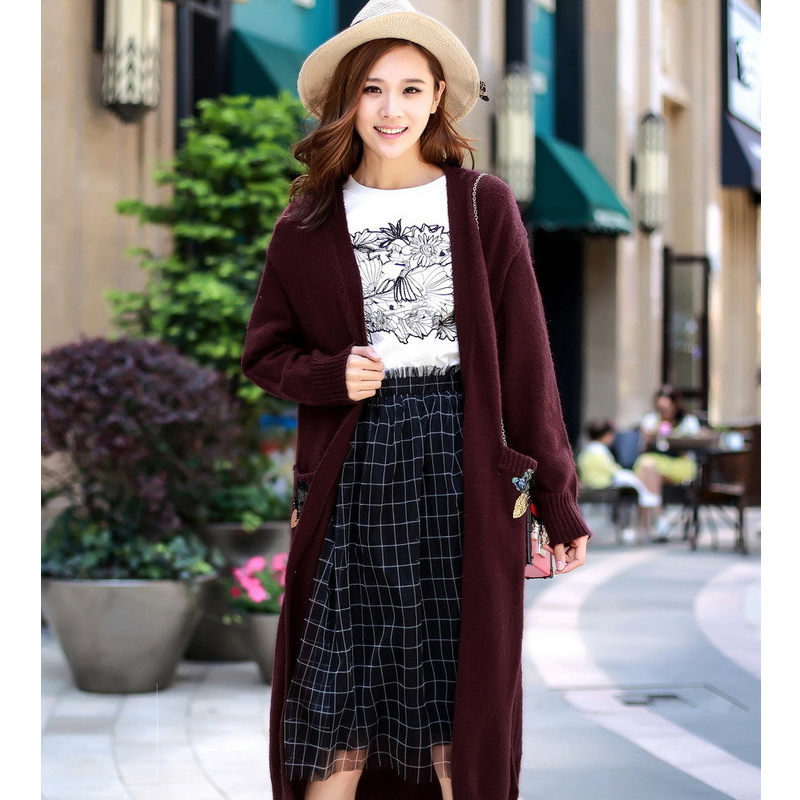 秋水伊人秋装新品女装针织开衫毛衣外套g071b