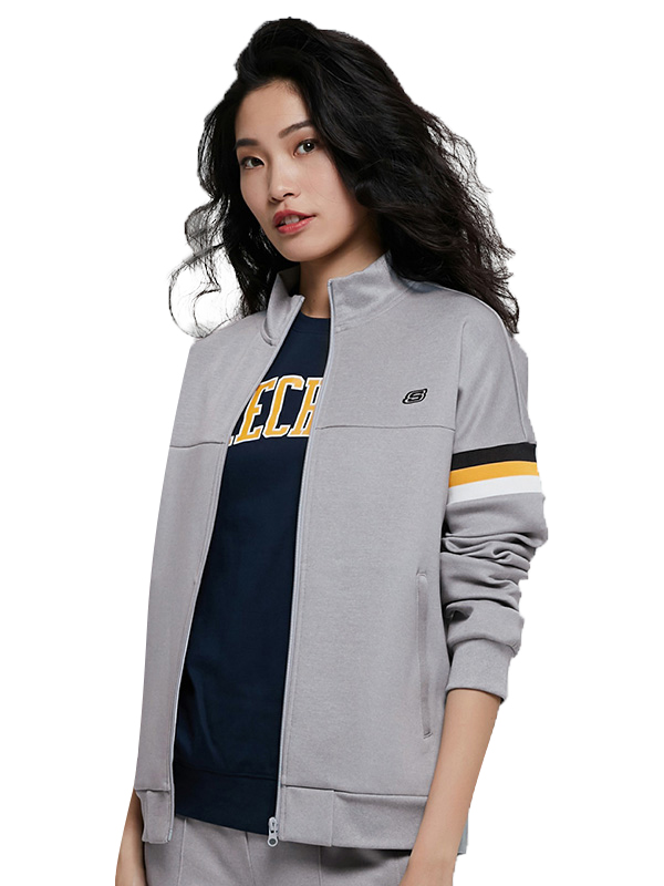 skechers斯凯奇女装dlta立领外套复古运动外套smaws18d504参数