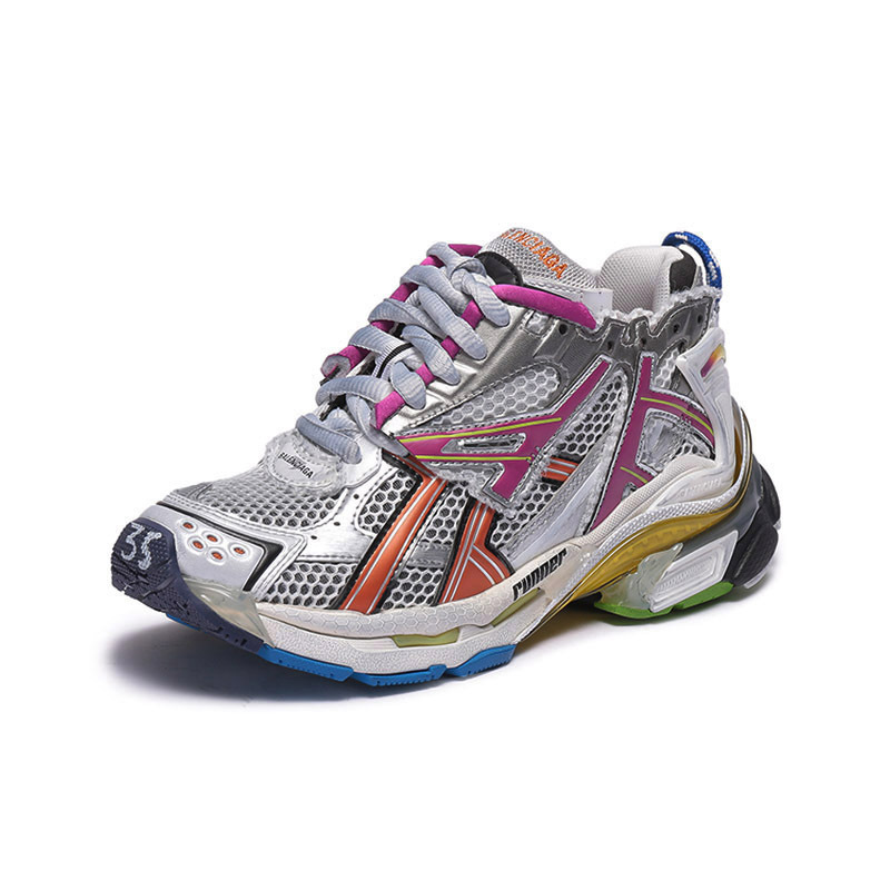 巴黎世家 BALENCIAGA 女士RUNNER网眼系带运动鞋脏脏鞋老爹鞋677402 W3RB6