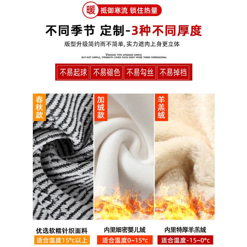 羊羔绒黑色毛呢卫裤女冬新款加绒保暖棉裤胖mm大码加厚阔腿裤图片