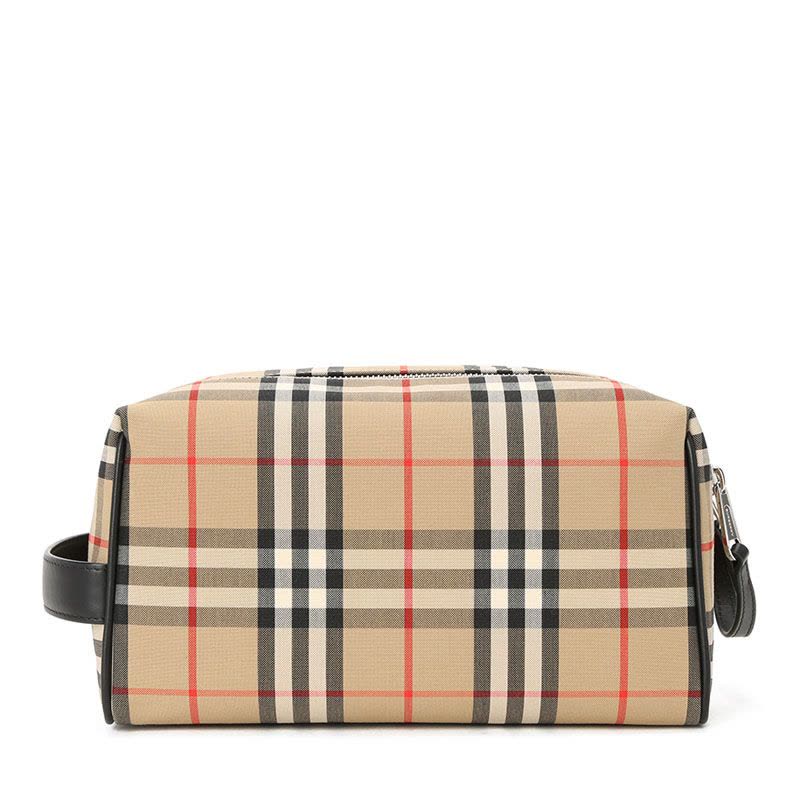 20新款 BURBERRY Vintage 格纹旅行收纳袋手拿包8022955 24x16x13CM图片