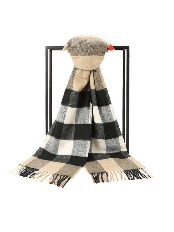 博柏利 BURBERRY 围巾 经典格纹毛质织物 男女同款围巾丝巾披肩 8018175