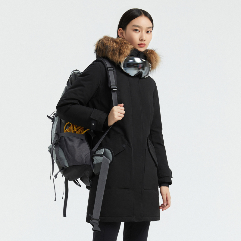 波司登女品质鹅绒极寒羽绒服抗寒毛领中长款冬季厚外套