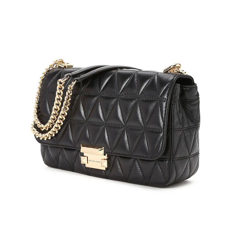 MICHAEL KORS 迈克·科尔斯 SLOAN 女士斜挎包 大号 口盖包30S7GSLL3L 金扣图片