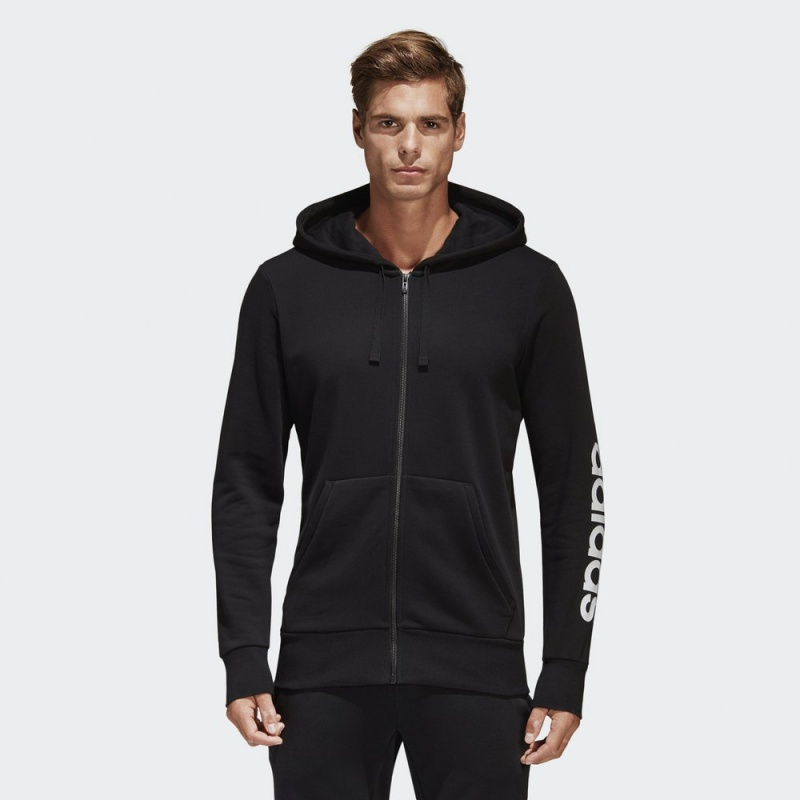 adidas阿迪达斯运动型格男子针织夹克黑s98796