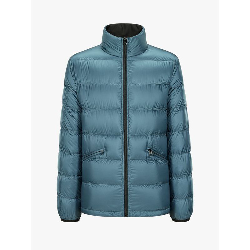 hla海澜之家蓬松感羽绒服2019冬季无帽立领鹅绒外套男hwraj4r090a