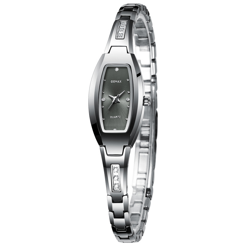 gemax格玛仕正品防水石英腕表女士时尚品牌钨钢手链表mx8038
