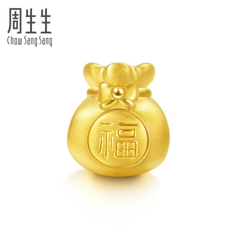 周生生(CHOWSANGSANG)黄金(足金)Charme串珠系列福袋转运珠 89197C 定价