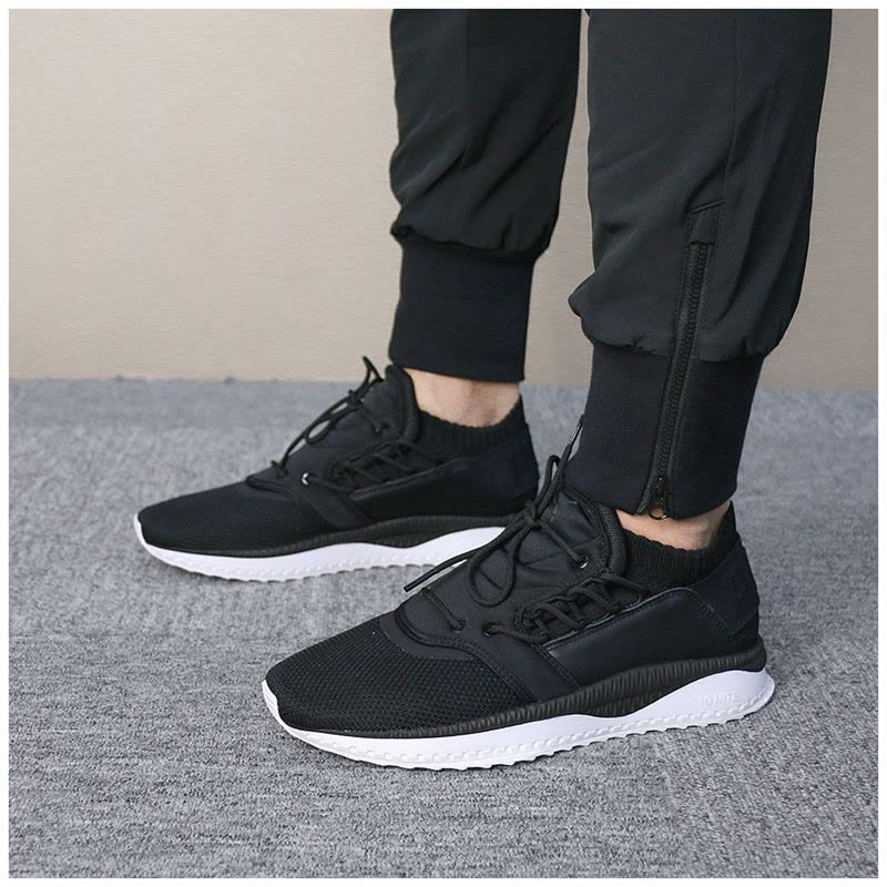 TSUGISHINSEI男鞋黑白袜套跑步鞋黑色跑鞋36375901图片