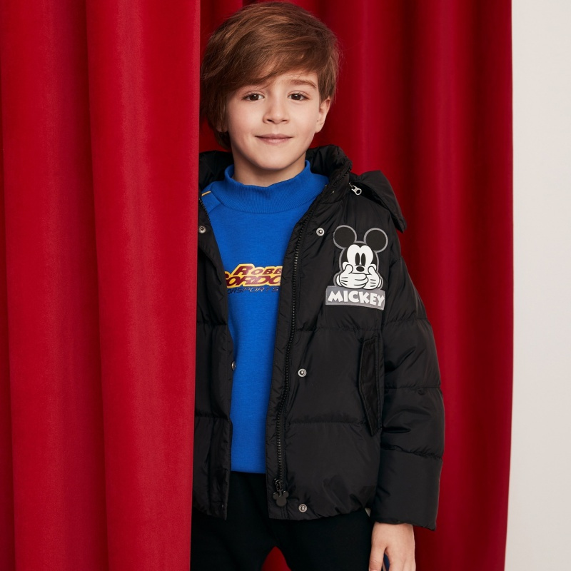 波司登童装儿童男童羽绒服时尚休闲迪士尼米奇印花1