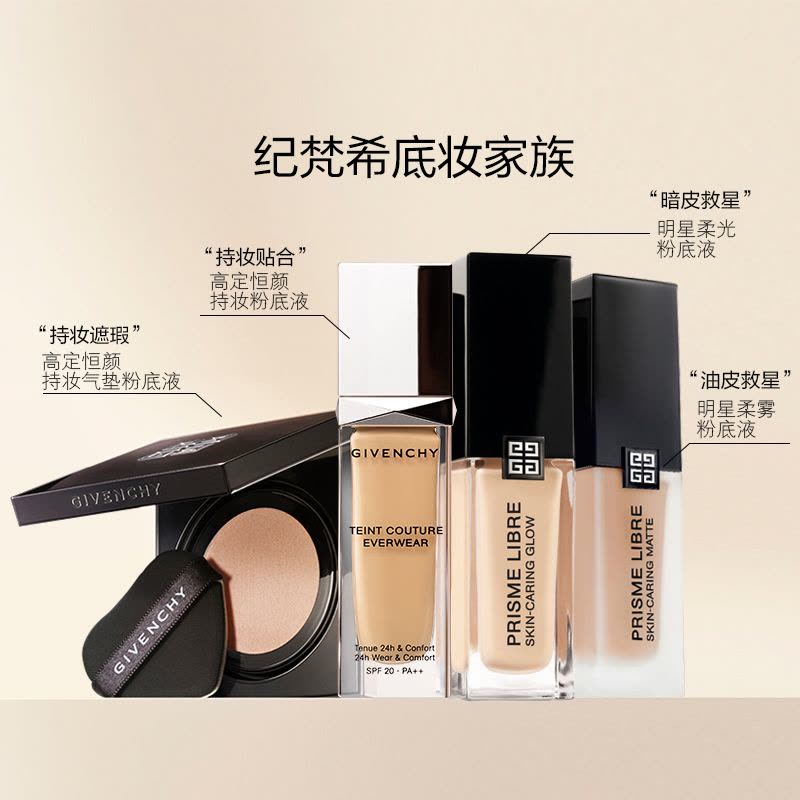 纪梵希明星柔光粉底液1-N80 30mL图片