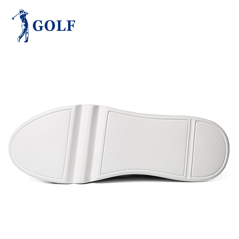 GOLF/高尔夫男鞋春季运动板鞋低帮平底真皮鞋子韩版系带休闲鞋潮