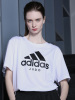 adidas阿迪达斯运动休闲T恤男女同款圆领短袖 ADICTJ-WB-1