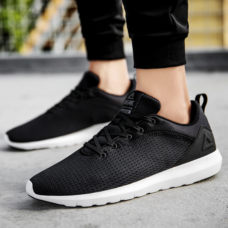 匹克男鞋2018夏季新款透气网面休闲跑步鞋潮流运动鞋peak鞋子男e