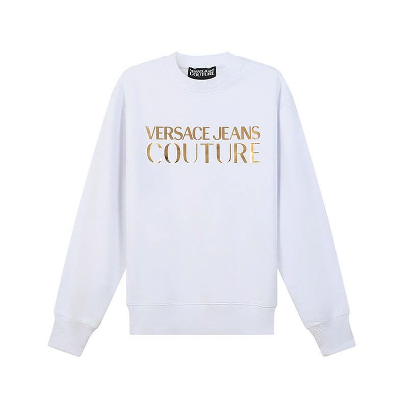 范思哲 VERSACE JEANS COUTURE 男士棉质圆领长袖卫衣运动衫72GAIG01 CF01G图片