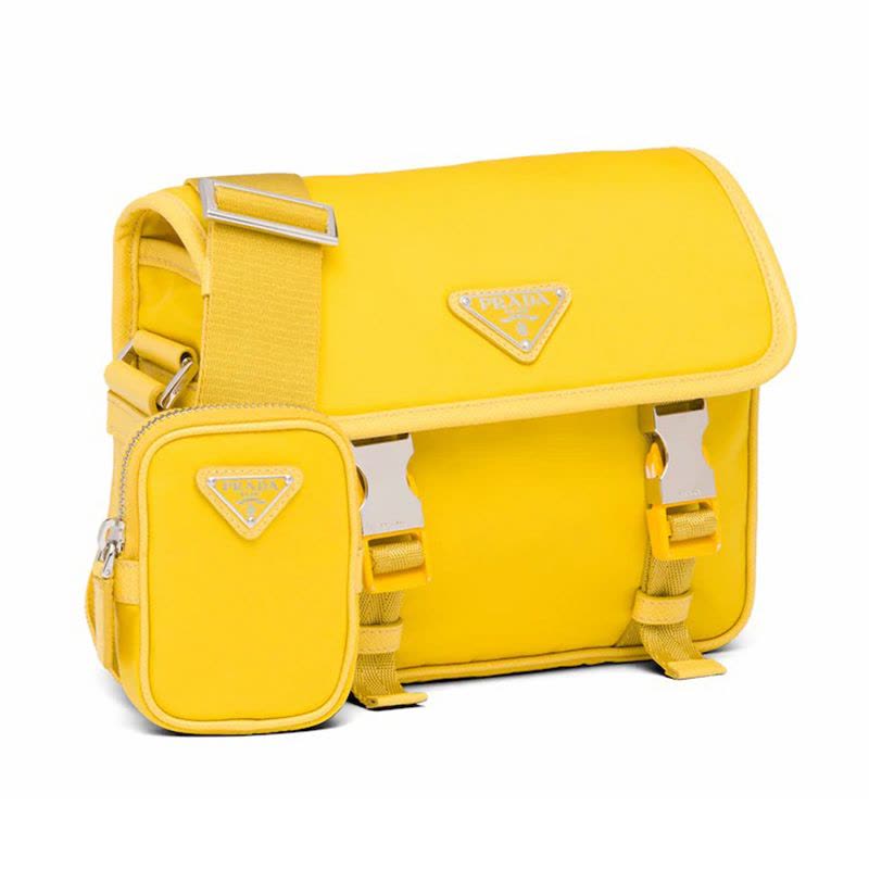 【预定】PRADA/普拉达 尼龙和Saffiano 皮革单肩包 1BD334 O3O 22*8.5*16CM图片