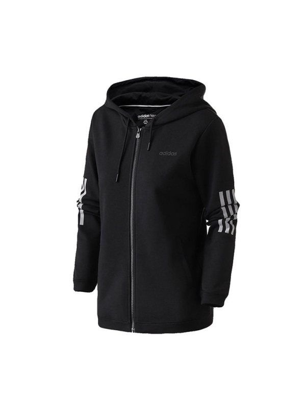 ADIDAS阿迪达斯女子休闲舒适运动外套夹克连帽外套DM2056