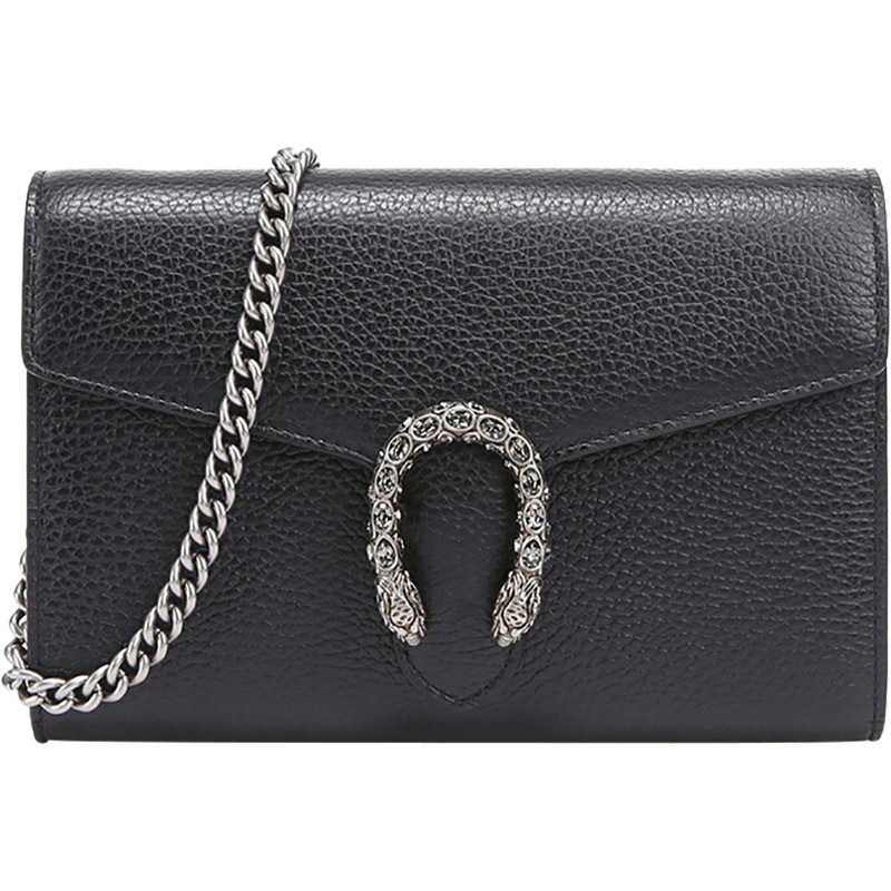 gucci古驰女士dionysus系列皮革迷你链条单肩斜挎包401231caogn