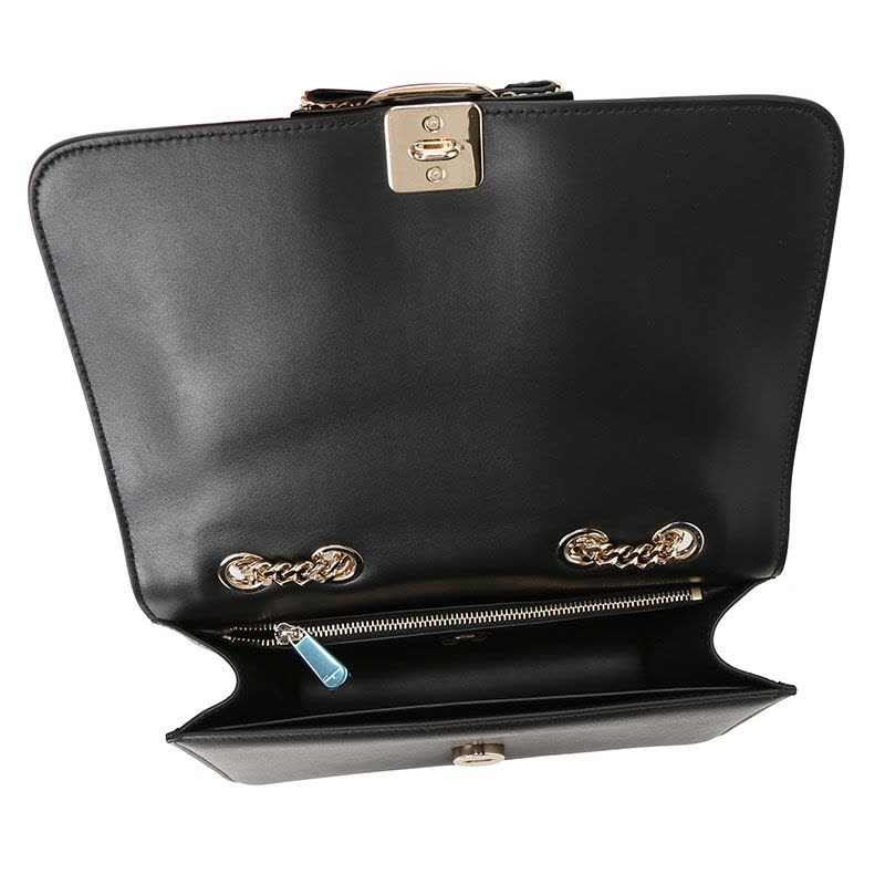 FERRAGAMO 链条斜挎包21H775 涂层织物\牛皮图片