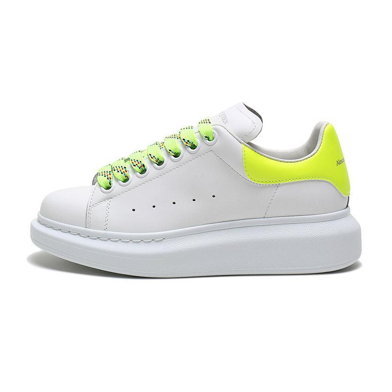 Alexander McQueen 亚历山大·麦昆 女款系带阔型运动鞋小白鞋 553770 WHXM5
