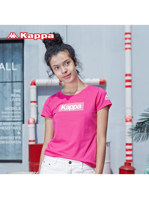 Kappa卡帕夏季女运动T恤韩版轻薄顺滑透气女T恤K0722TD05D