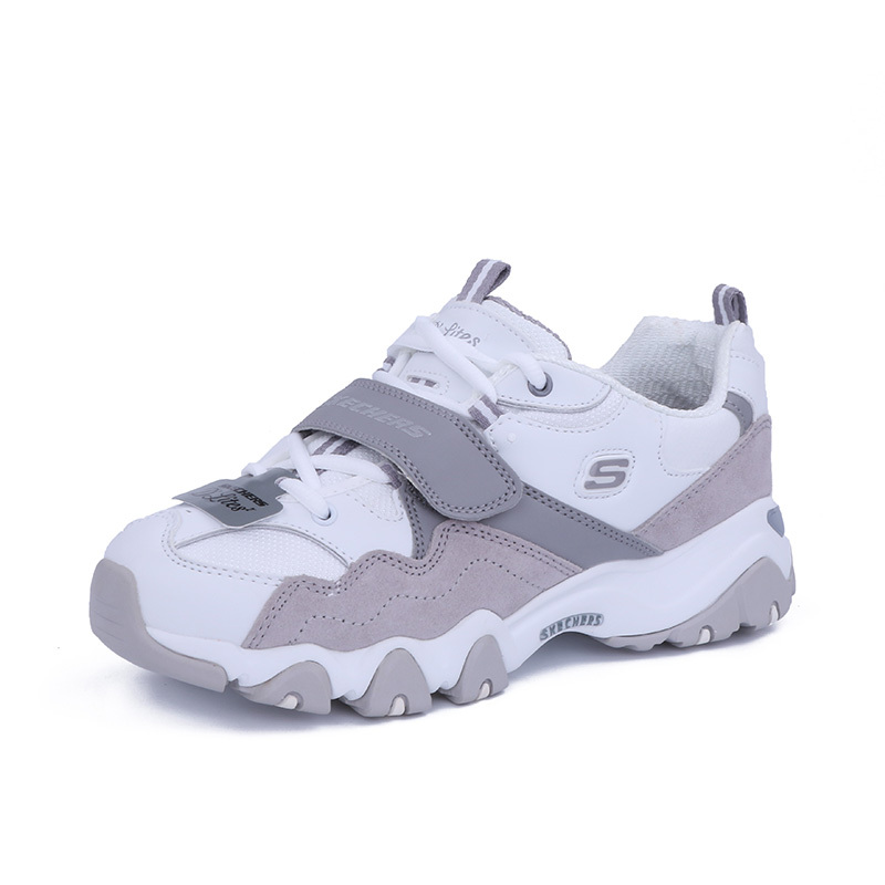 Skechers斯凯奇D’lites男女撞色拼接休闲鞋复古熊猫鞋88888108
