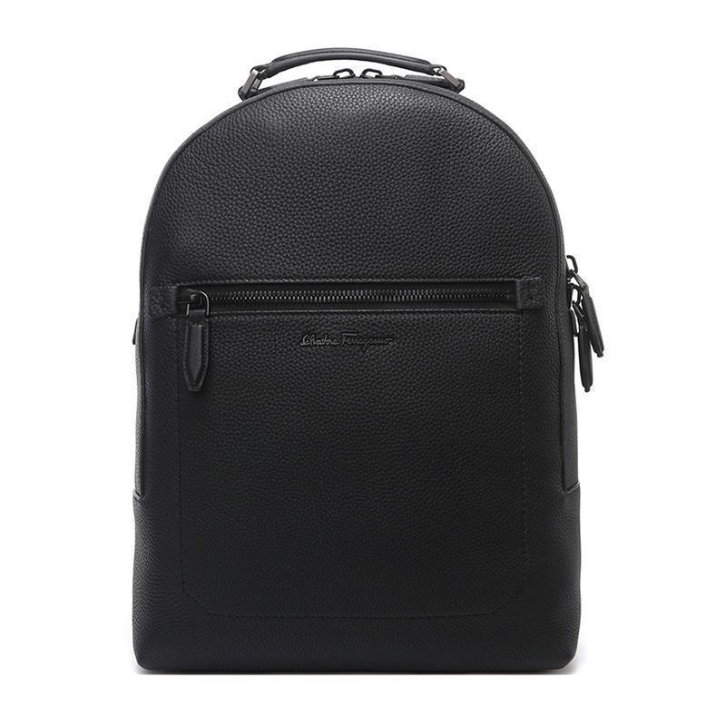 Salvatore Ferragamo 菲拉格慕 男士FIRENZE BLAC系列牛皮双肩背包 240823