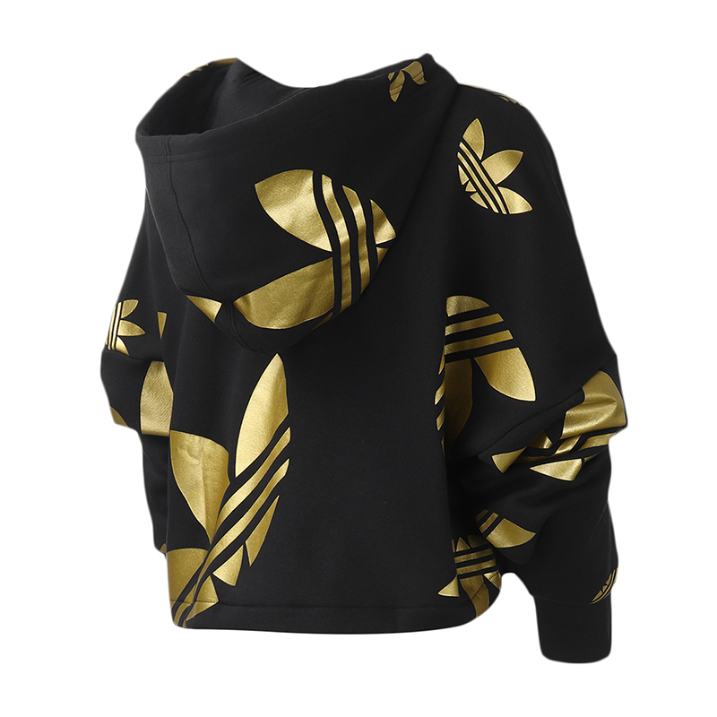 adidas阿迪达斯三叶草女装运动服休闲连帽细绒卫衣FS7224
