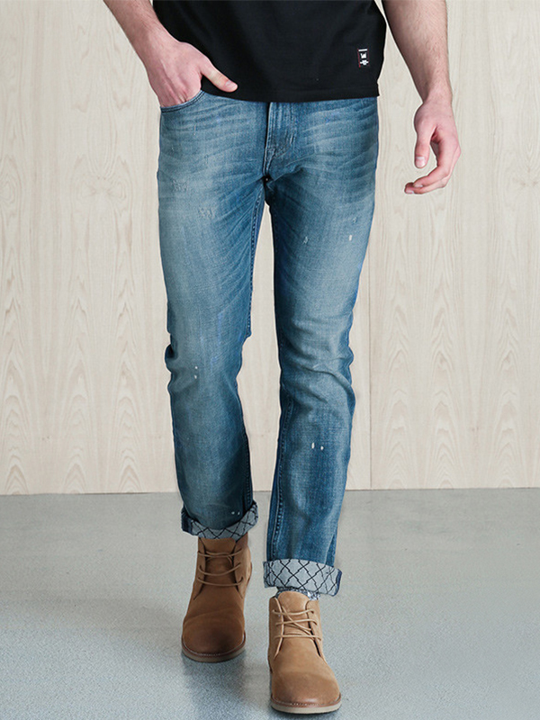 lee 男款低腰窄脚男士牛仔裤 lms706z021cw