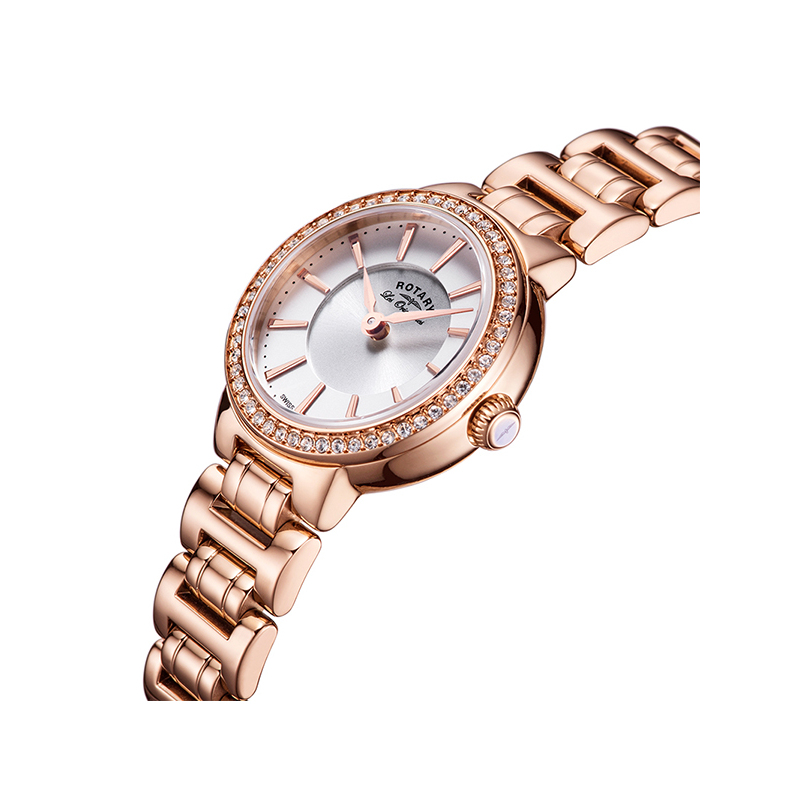Rotary 劳特莱石英表女经典系列瑞士品牌休闲商务女士腕表LB90085-02