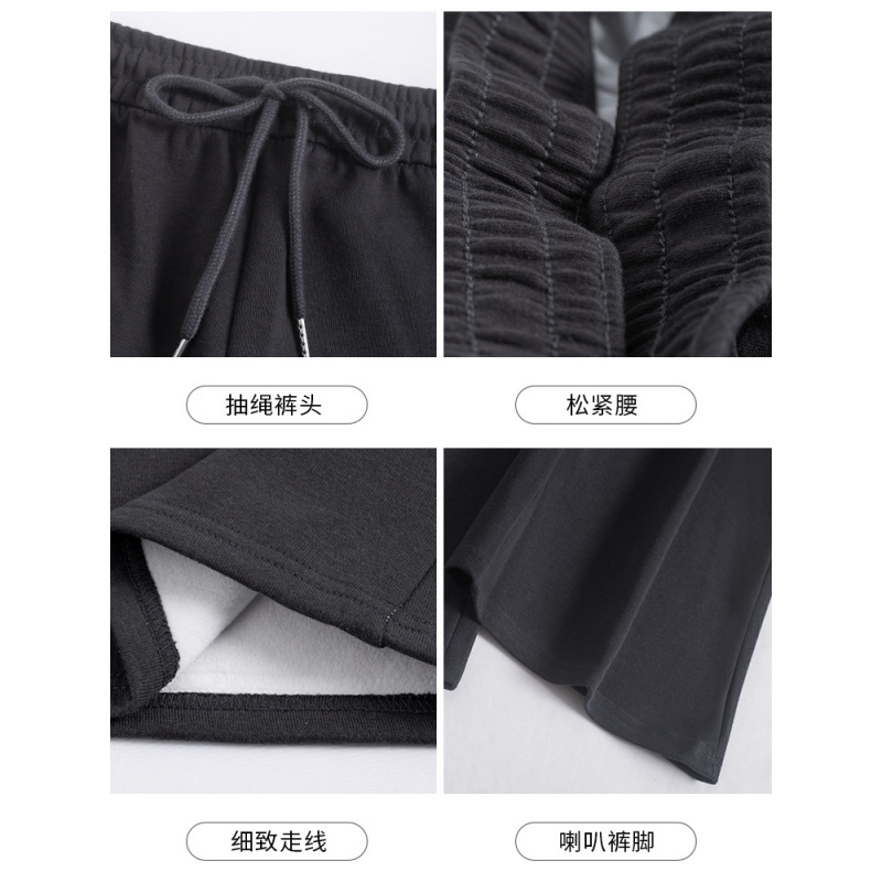 美式微喇运动裤女2025新款春秋款高腰显瘦马蹄裤休闲小个子喇叭裤