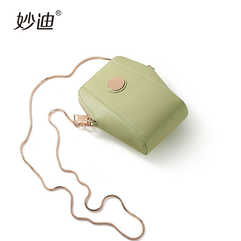 妙迪手机包2019新款时尚百搭迷你小包包竖款链条包抖音斜挎包