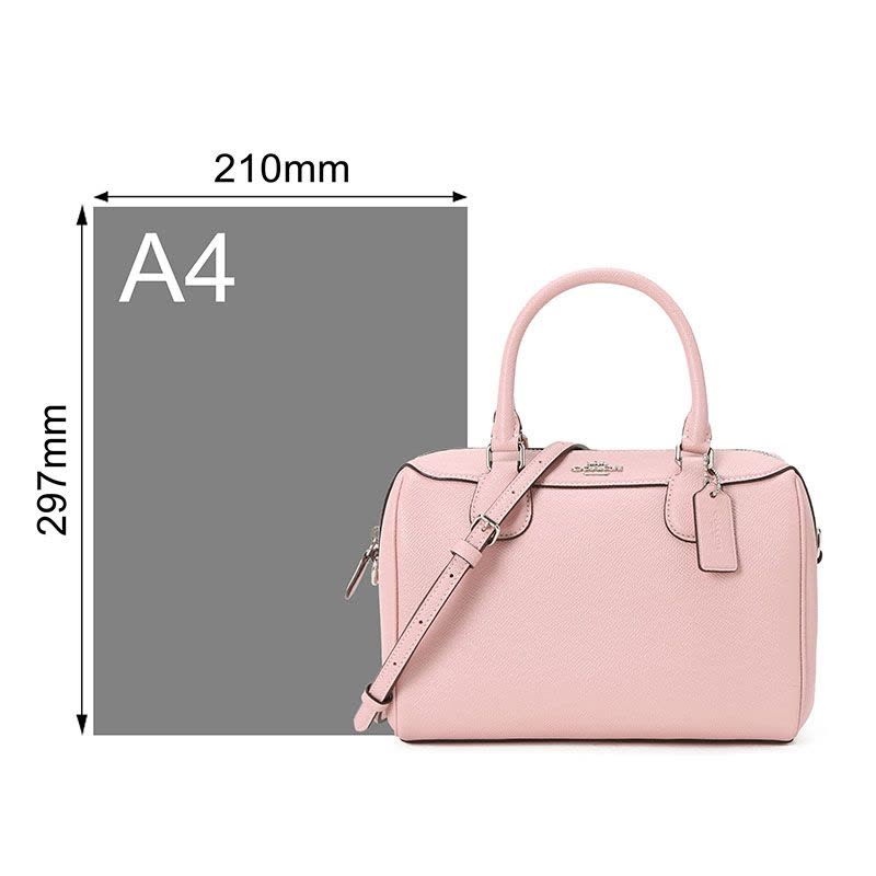 蔻驰 COACH BENNETT 波士顿包 字母马车标粒面皮 女士手提包斜挎包 F32202金扣图片