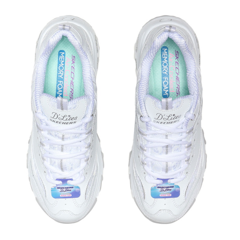 【自营】Skechers斯凯奇女鞋休闲鞋Dlites复古老爹熊猫鞋运动鞋11959