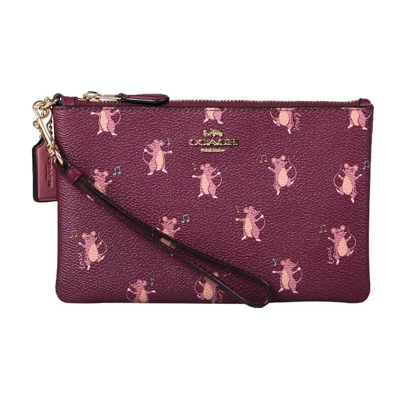 coach蔻驰女士皮质手拿包38923视频