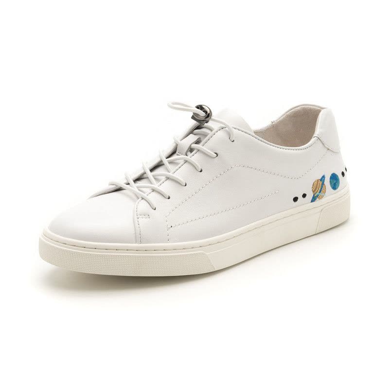 St&Sat/星期六舒适平底休闲交叉绑带男鞋SS81128132图片