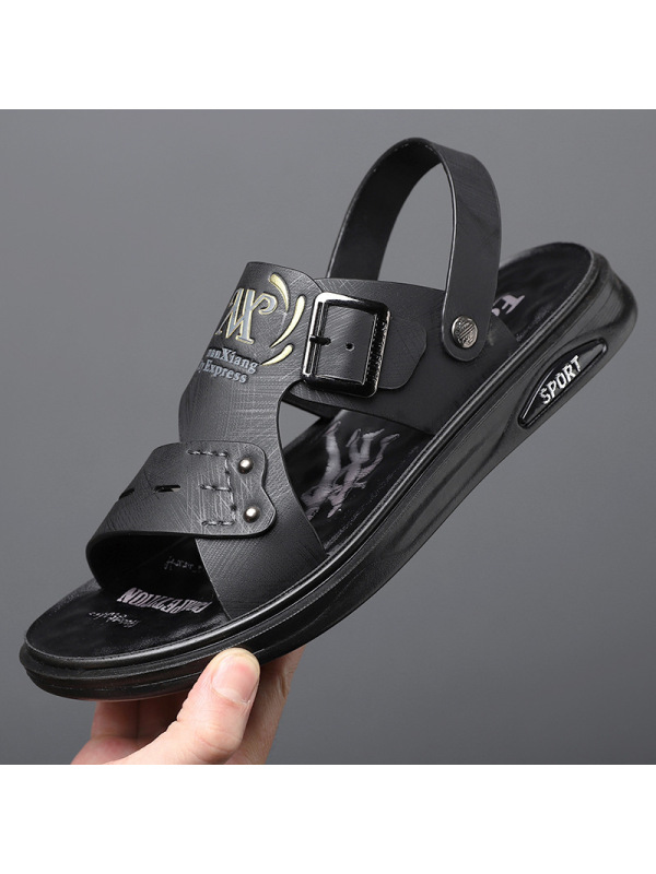 乳胶软底夹脚凉鞋沙滩凉拖两用夹趾大码人字男鞋外穿防滑夏季休闲