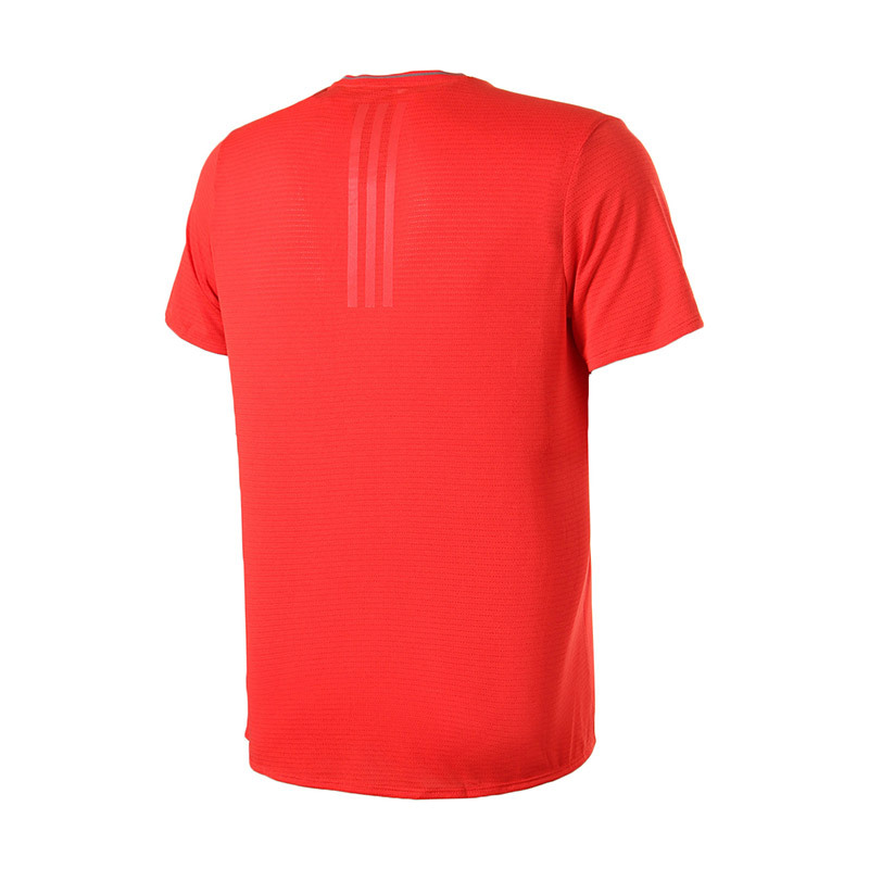 【自营】adidas阿迪达斯男子短袖T恤跑步训练休闲运动服CG1160 L CG1160红色