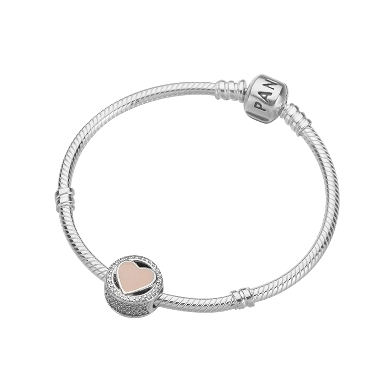 PANDORA潘多拉成品手链 心有所属 925银时尚串珠成品手链 ZH-016