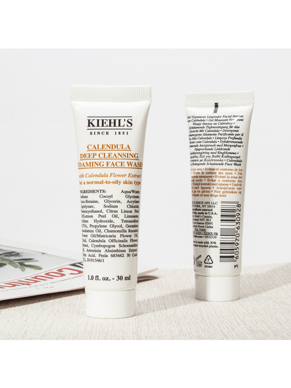 Kiehl’s 科颜氏 金盏花泡沫洁面啫喱 30ml控油清爽氨基酸洗面奶