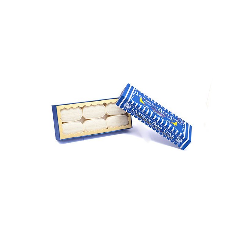 【原装进口】Lanolin-Agg-Tval 维多利亚瑞典蛋清毛孔护理保湿洁面皂50g*6 两盒装