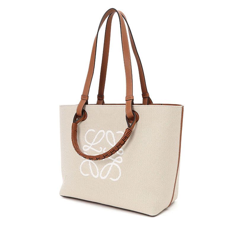 预售 LOEWE ANAGRAM 方型LOGO徽标购物袋A717S72X06 女士单肩手提包图片