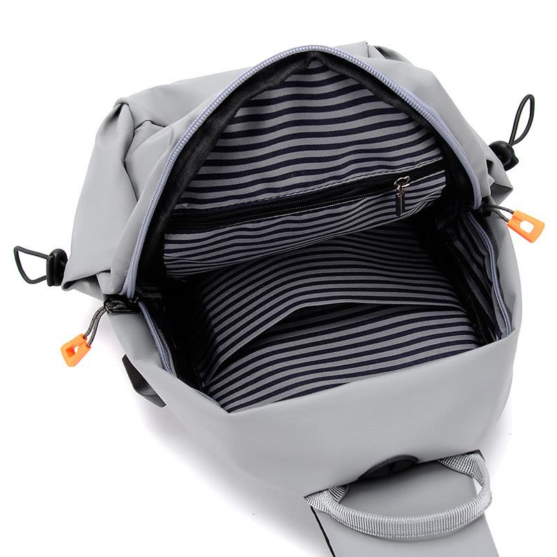 新款男士胸包韩版潮酷单肩斜挎包多功能休闲胸包图片