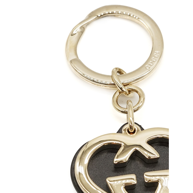 GUCCI/古驰 经典爱心金色双G钥匙扣 245822